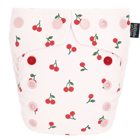 NOWOŚĆ Pielucha Wielorazowa AIO One Size WISIENKI (kolekcja Wszystko co dobre)